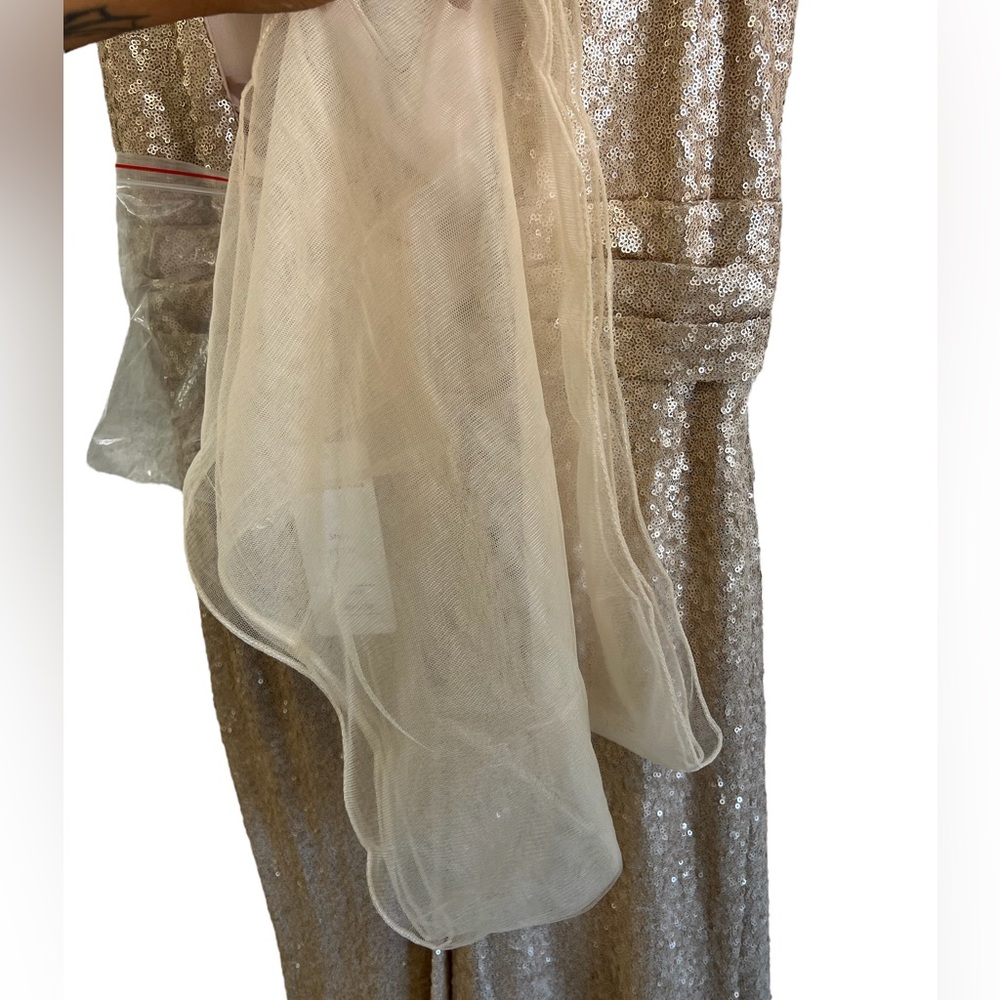 Champagne Glitz Glam Gown - Picture 5 of 10